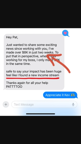 Client testimonial