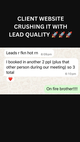 Client testimonial