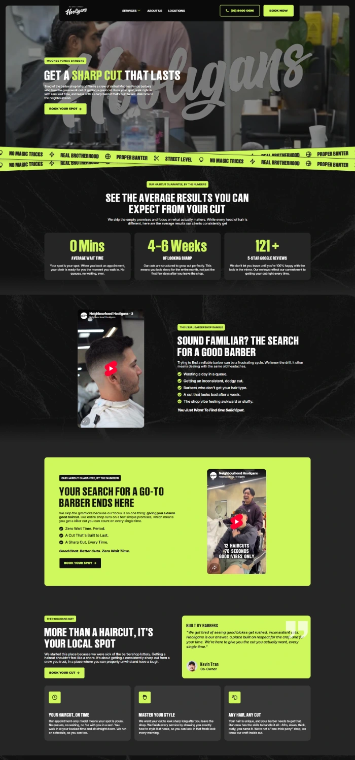 Neighbourhood Hooligans website