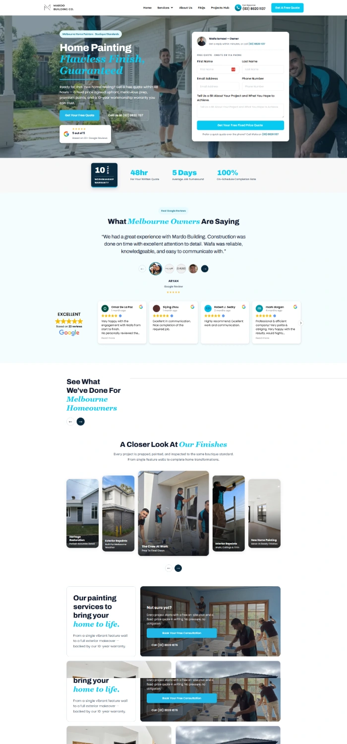 Mardo Building website
