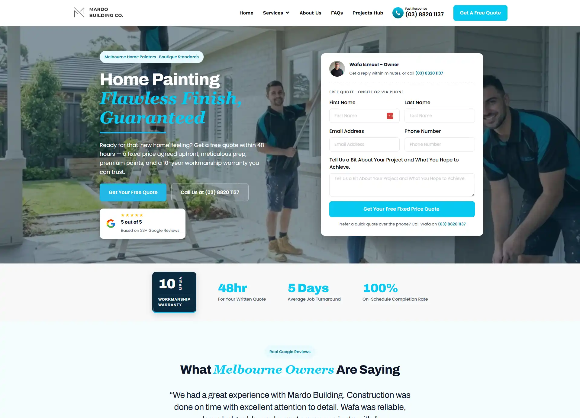 Mardo Building Co website