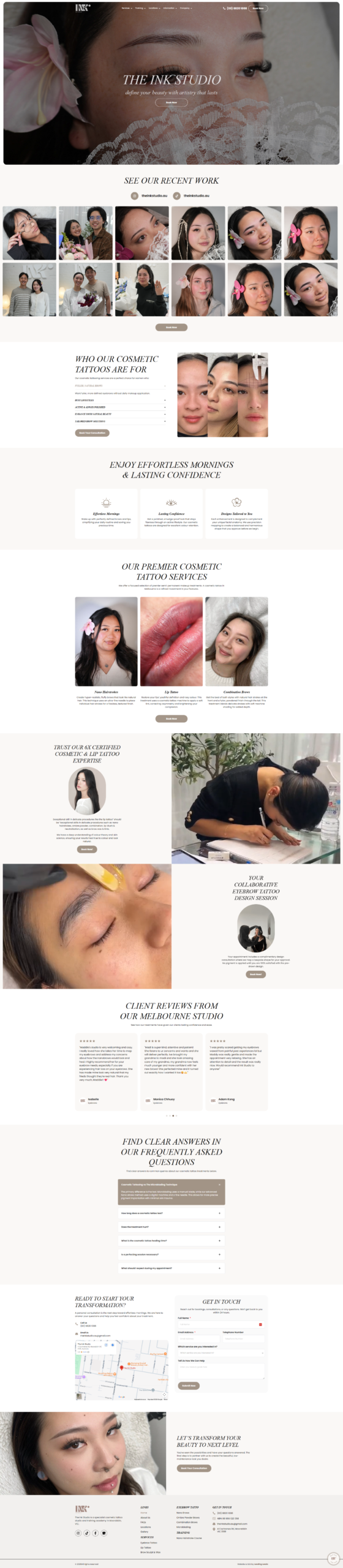 The Ink Studio website