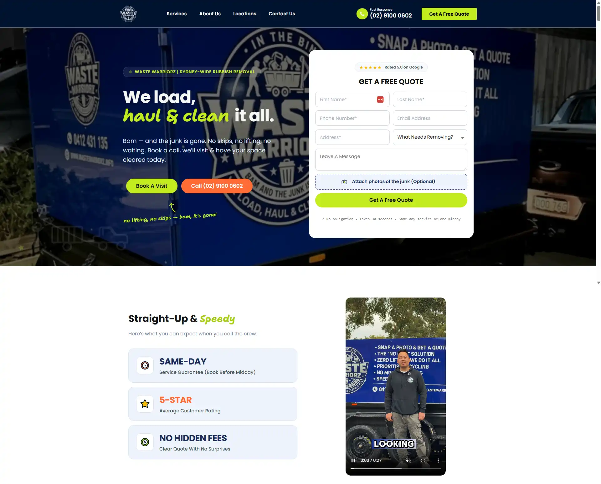 Waste Warriorz website